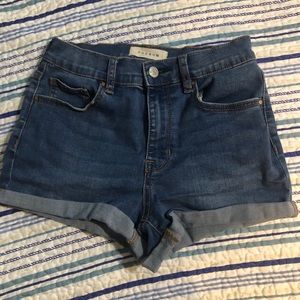 Blue PacSun “The Shortie” High Rise Shorts